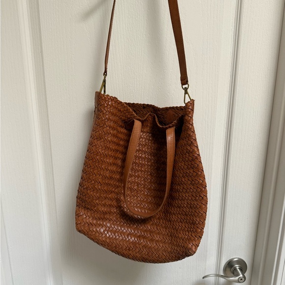 Madewell Handbags - Madewell Braided Leather Transport Tote